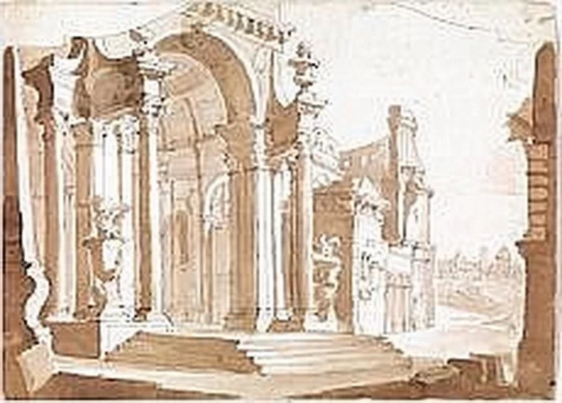 Capriccio con rovine classiche